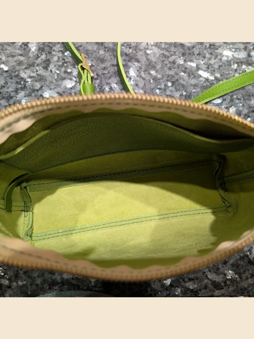 Portland Leather Poppy Purse Small Mantis Green Crossbody NWT
